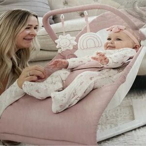 Pink Baby Rocker with Toys